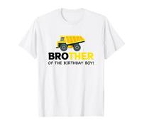 Brother of The Birthday Boy Camion de construction d'anniversaire T-Shirt