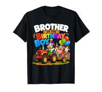 Brother of The Birthday Boy Farm Tractor Party Theme T-Shirt