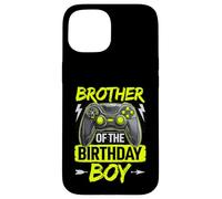 Brother of The Birthday Boy Jeu vidéo d'anniversaire Assorti Coque pour iPhone 15