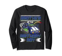 Brother of The Birthday Boy Race Car Party Family Matching Manche Longue