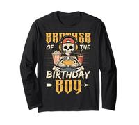 Brother of The Birthday Boy Squelette Gamer Assorti Anniversaire Manche Longue