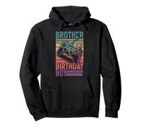 Brother of The Birthday Boy Vintage Gamer Matching Birthday Sweat à Capuche