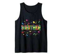 Brother of The Birthday Kid Brick Builder Birthday Squad Débardeur