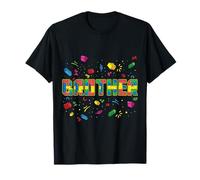 Brother of The Birthday Kid Brick Builder Birthday Squad T-Shirt