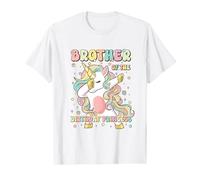 Brother Of The Birthday Princess Unicorn Birthday Girl T-Shirt