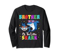 Brother of The Little Shark Little Brother Shark Birthday Manche Longue