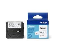 Brother Original Btag-131 Labelling Tape 12 mm Wide 4 m Long Black/Transparent b