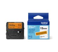 Brother Original Btag-T31 Label Tape 12 mm Wide 4 m Long Black/Orange black / or
