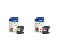 BROTHER Original LC22UY Original Cartouche d'encre | Jaune & LC22UM | Cartouche d'encre Originale | Magenta