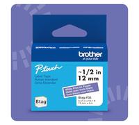 Brother P-Touch Btag BTAGF35 Ruban adhésif pour étiquettes Blanc sur violet 12 mm x 4 m
