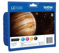brother Pack 4 Encres LC1240 Cyan, Magenta, Jaune,Noir 4 * 600 Pages