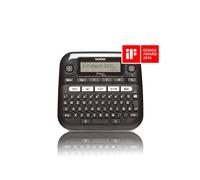 Brother PT-D210 Étiqueteuse de Bureau - Transfert Thermique 180x180 DPI, 20mm/s, Ruban 12mm, LCD 1 ligne/15 caractères, Clavier QWERTY, Mémoire 30 étiquettes