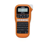 Brother PT-E110 | Etiqueteuse Professionnelle Industrielle | Livrée avec 1 Ruban Tze-FX221 Noir/Blanc 9mm