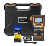 Brother PT-E310BTVP | Étiqueteuse Portable Professionnel | Secteur Électrique | Clavier QWERTY | Écran LCD | 384 Symboles | Bandes TZE jusqu'à 18 mm | Mallette et Alimentation Inclus