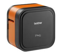 Brother PT-E920BT Etiqueteuse P-touch CUBE Pro avec Bluetooth, TZe, Transfert thermique, 360 x 360 DPI, 20 mm/sec, Sans fil, Noir, Orange PTE920BT