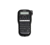 Brother PT-H110 Étiqueteuse Portable Transfert Thermique 180x180 DPI, 20mm/sec, Ruban TZe 3.5-12mm, LCD 1 ligne 16 caractères, QWERTY, Noir