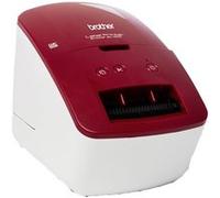 Brother QL-600R QL600RXX1 Imprimante d'étiquettes Rouge (Interface USB, Impression Code-Barres, unité de découpe Automatique) 130