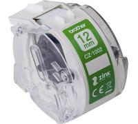 Brother Rouleau détiquettes 12 mm x 5 m papier blanc 1 pc(s) fixation permanente CZ1002 Rouleau détiquettes couleur