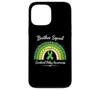 Brother Ruban de Sensibilisation à la CP Assorti Boho Rainbow Vert Coque pour iPhone 13 Pro Max