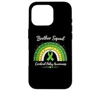 Brother Ruban de Sensibilisation à la CP Assorti Boho Rainbow Vert Coque pour iPhone 16 Pro