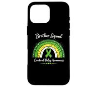 Brother Ruban de Sensibilisation à la CP Assorti Boho Rainbow Vert Coque pour iPhone 16 Pro Max