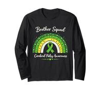 Brother Ruban de Sensibilisation à la CP Assorti Boho Rainbow Vert Manche Longue