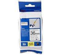 Brother Ruban laminé TZe-FX261 (Lam, Flex.) Noir en blanc 36mm x 8m - Convient pour D800W, P900W, P950NW, PT-3600, PT-550, PT-9200DX, PT-9200PC, PT-9400, PT-9500PC, PT-9600, PT-9700PC, PT-