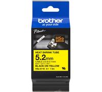 brother HSE611E Gaine thermorétractable brother HSe-611E HSE611E, 5,2 mm noir sur jaune