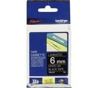 Brother TZe-315 - (6 mm) - Blanc sur noir - Ruban