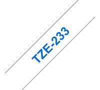 Brother Ruban TZe-233 pour étiqueteuse - 12 mm x 8 m - Bleu sur Blanc