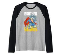 Brother Saurus Brother Dinosaure T-Rex Superhero Manche Raglan