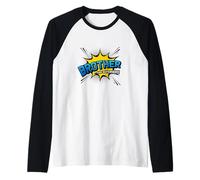 Brother & Superhero - Pour le meilleur frère style bande dessinée Manche Raglan