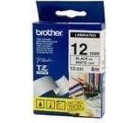 Brother Tape Black On White 12mm (TZ-231)