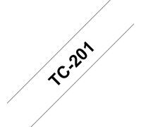 Brother TC-201 ruban d'étiquette Noir sur blanc