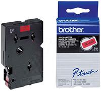 Brother TC-491 | cassette à ruban originale pour étiqueteuse | Noir sur Rouge | 9 mm