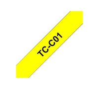 Brother TC-C01 Ruban laminé Noir sur Jaune