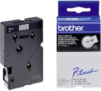 Brother TC TC-101 plastique Couleur de ruban: transparent Couleur de police:noir 12 mm 7.7 m