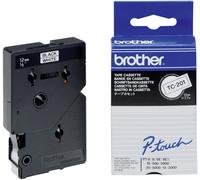 Brother TC TC-201 plastique Couleur de ruban: blanc Couleur de police:noir 12 mm 7.7 m