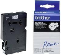 Brother TC TC-291 plastique Couleur de ruban: blanc Couleur de police:noir 9 mm 7.7 m