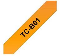 Brother TCB01 - 12 mm x 6.7 m - noir sur orange fluorescent - ruban laminé - pour P-Touch PT-2000, PT-3000, PT-500, PT-5000, PT-8E G