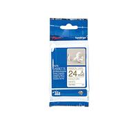 Brother textiles Ruban pour étiqueteuse Brother P-touch H200, H100LB/R, H105, E100/VP, D200/BW/VP, D210/VP, Cube, Cube Plus) 24 mm