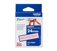 Brother Ruban encreur TZe-RE54 doré sur rose 24 mm x 4 m