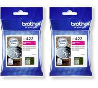 Brother Tinte LC-422M Magenta (Lot de 2)