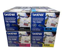 BROTHER TN-135 NOIR CYAN MAGENTA JAUNE HL-4040C/HL-4070DW/MFC-9440CN [4 TONERS]