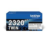 Brother TN-2320 Twin, Cartouche de Toner Original, Noir, Pack de 2