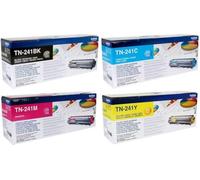 Brother TN-241 TN241 Ensemble de Toner Original 4 Couleurs, pour DCP-9020CDW, HL-3140CW, HL-3150CDW, HL-3170CDW, MFC-9140CDN, MFC-9330CDW, MFC-9340CDW
