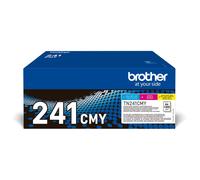 BROTHER TN-241C/TN-241M/TN-241Y Toner Cartridges, Cyan/Magenta/Yellow, Rainbow P