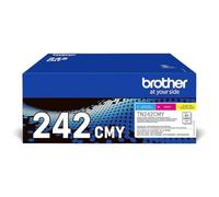 Brother TN-242CMY Multipack de 3 Toners Cyan/Magenta/Jaune Capacité 1400 Pages pour DCP-9017CDW, -9022CDW, HL-3142CW, -3152CDW, -3172CDW, MFC-9142CDN, -9332CDW, -9342CDW,