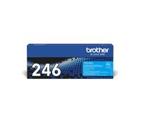 Brother TN-246C Cartouche Toner Cyan Original - Rendement 2200 Pages - Compatible HL-3142CW, MFC-9342CDW - Technologie Laser ISO/IEC 19798