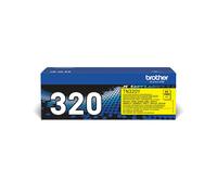 Brother TN-320Y Cartouche Toner Originale Jaune, Rendement 1500 Pages, Technologie Laser, Compatibilité HL4140CN, DCP9055CDN, MFC9460CDN